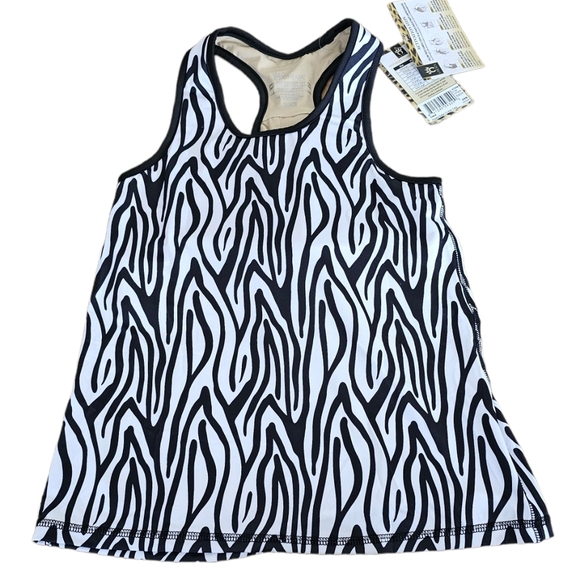 Cheata Safari Equestrian Trotter Tank Top W/Ultimate Compression NWT Zebra Sz S - Picture 1 of 7